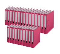 Centra Lot de 25 classeurs chromos A4 50 mm fuchsia