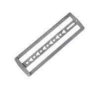 Centrage en acier pour 18 bracelets en cuir de 48 mm de largeur avec trois modèles en acier