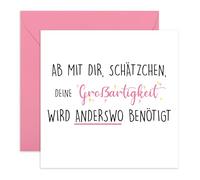 Central 23 Abschiedskarte für Frauen - „Deine Fabulousness wird woanders gebraucht“ - Lustige Karte für Kollegin, Freundin oder Chefin - Perfekt für Glückwünsche - Aufkleber inklusive