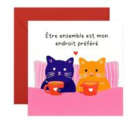 Central 23 Carte Amour Chat Endroit Préféré Couple Mari Épouse Copain Copine Saint Valentin Parents De Chats Romantique Pour Lui Elle Avec Autocollants
