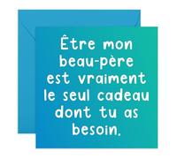 Central 23 Carte Anniversaire Beau-Père Drôle Humour Papa Lui Hommes Cadeau Mignon Vient Avec Stickers Cadeau Anniversaire