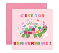 Central 23 Carte Anniversaire Disco Turtle It's Your Birthday Best Friends Sister Co-workers Dancing Stickers
