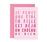 Central 23 Carte Anniversaire Maman Drôle Fille Mère Mommy Mama Femme Humour Stickers