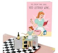 Central 23 Carte anniversaire pop up pour femme - Leftover Wine - Cartes d'anniversaire 3D pour maman tante sœur - Cadeaux d'amitié pour la meilleure amie - Livrée avec autocollants