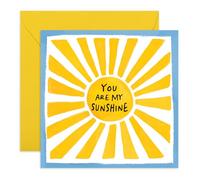 Central 23 Carte anniversaire pour elle et lui - You Are My Sunshine - Cartes d'anniversaire pour petit ami, petite amie - Cadeau pour fils ou fille - Livré avec des autocollants