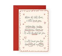 CENTRAL 23 Carte d'amour romantique éternel pour femme, mari, petit ami, petite amie - Inscription « Still Love You » pour anniversaire de mariage, Saint-Valentin - Livrée avec autocollants