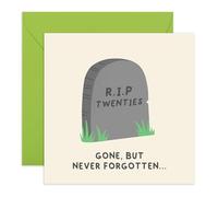 CENTRAL 23 Carte d'anniversaire amusante pour 30 ans - RIP Twenties - Carte humoristique « Turning Thirty » pour lui, elle, amis, meilleure amie, frère, sœur, cousine - Livré avec des autocollants