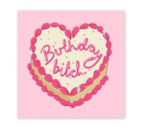 Central 23 - Carte d'anniversaire amusante pour elle - « Birthday Bitch » - Joyeux anniversaire pour adultes - filles - amis - Livré avec de jolis autocollants