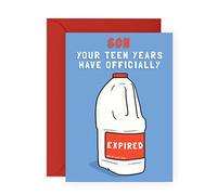 Central 23 Carte d'anniversaire amusante pour fils - Cadeau d'anniversaire de 20 ans - Humour - Adolescents expirés - De la part de maman, papa, parents - pour homme - Livré avec autocollants