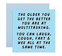Central 23 Carte d'anniversaire amusante - The Older You Get The Better At Multitasking - Blague d'anniversaire humoristique sur l'âge pour homme, femme, amis, frère, sœur - Livré avec des