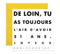 Central 23 - Carte d'anniversaire hilarante pour un ami - Cartes d'anniversaire malicieuses pour maman et papa - 30 ans, 40 ans, 50 ans - Carte humoristique avec autocollants.