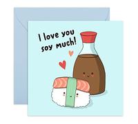 Central 23 Carte d'anniversaire pour elle homme femme - I Love You Soy Much - Jolie carte d'anniversaire pour mari et femme - Carte pour la Saint-Valentin pour petit ami et petite amie