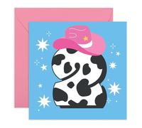 CENTRAL 23 Carte d'anniversaire pour fille - Cowgirl - Cartes d'anniversaire pour enfants de 2 ans - Cadeau de deux ans pour fille petite-fille - Livré avec des autocollants