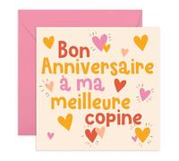 Central 23 Carte d'anniversaire pour meilleure amie - Joyeux anniversaire à une sœur de cœur - Carte drôle pour elle, sœur, maman ou tante - Carte de vœux effrontée avec autocollants amusants
