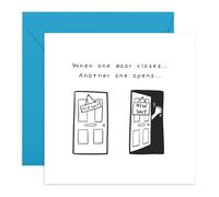 CENTRAL 23 Carte de départ amusante - « Old Sht New Sht » - Resignation adieu humour pour collègue, ami, homme, femme - Best of Luck in Your New Chapter - Livré avec autocollants