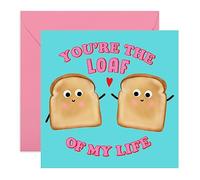 Central 23 Carte de Saint Valentin pour lui, elle - You're The Loaf of My Life - Carte de voeux d'anniversaire pour mari femme - Pour petit ami petite amie homme femme