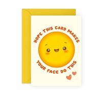 CENTRAL 23 Carte de voeux pour elle - Carte Je pense à toi pour les amis - Cadeau de réjouissance pour collègue enseignant parents - Livré avec des autocollants