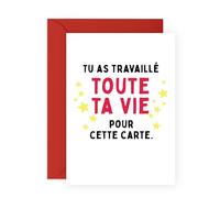 Central 23 Carte Retraite Papa Grand-Père Chef Drôle Départ Collègue Hommes Vient Avec Stickers Cadeau Anniversaire Cadeau Mignon