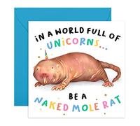CENTRAL 23 - Cartes d'anniversaire amusantes pour femme - « Be A Naked Mole Rat » - Carte d'anniversaire coquine pour elle - Carte d'anniversaire coquine pour mari - Cartes de vœux amusantes pour amis