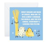 CENTRAL 23 Cartes d'anniversaire amusantes - Who Am I To Diss A Brie - Cartes de vœux - Cadeaux pour meilleures amies, sœurs, filles - Livré avec des autocollants amusants