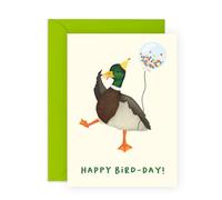 CENTRAL 23 Cartes d'anniversaire pour lui et elle - Canard Happy Bird Day - Cartes d'anniversaire pour maman papa - Cadeau de la part d'un ami - Cartes de vœux pour sœur, frère