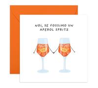Central 23 Cartolina Amore Delightful Aperol Spritz Lui Lei Fidanzato Marito San Valentino Coppia Idea Regalo Con Adesivi Di