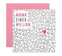 Central 23 Geburtstagskarte Beste Mama Eine Von Millionen Herzen Muttertag Wertschätzung Liebe Frauen Grußkarte Geschenkidee Für Sie Inklusive Aufkleber Von