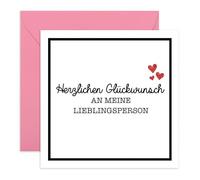 Central 23 Geburtstagskarte Lieblingsmensch Partner Ehemann Ehefrau Freund Freundin Liebe Grußkarte Romantisch Geschenkidee Für Ihn Sie Inklusive Aufkleber Von
