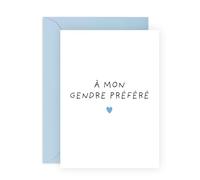 Central 23 Gendre Carte Anniversaire Félicitations Fête Des Pères Homme Lui Fils Meilleur Vient Avec Stickers Cadeau Anniversaire Cadeau Mignon