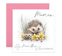Central 23 Hérisson Carte Anniversaire Maman Mère Mignon Famille Douce Vient Avec Stickers Cadeau Anniversaire Cadeau Mignon