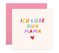 Central 23 Herzliche Ich Liebe Dich Karte Für Mutter ILY Mama Geburtstag Tochter Sohn Süße Geschenke Aufkleber Von