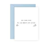 Central 23 Ich Liebe Dich Karte Mama Papa Sohn Tochter Familie Partner Geschenkideen Kommt Mit Aufklebern Jahrestagsgeschenk Von