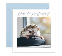 CENTRAL 23 Jolie carte d'anniversaire Capybara pour enfants, petite-fille, nièce ou fille - Dessin animé Capy avec cupcake sur pêche pastel - Enveloppe bleu clair - Livré avec autocollants