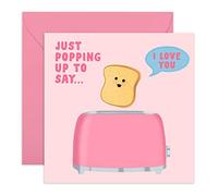 Central 23 Jolie carte d'anniversaire pour homme femme - Popping Up to Say I Love You - Pour anniversaire de mariage ou la Saint-Valentin - Cadeau pour mari femme, petit ami, petite amie