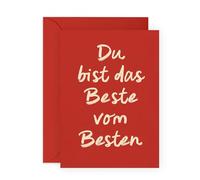 Central 23 Liebe Karte Creme De La Ehemann Ehefrau Partner Mama Papa Wertschätzung Elegant Design Geschenkidee Für Ihn Sie Inklusive Aufkleber Von