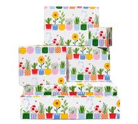 CENTRAL 23 Lot de 6 feuilles de papier cadeau pour Noël, Pâques, mariage, fête prénatale, Saint-Valentin, étiquettes incluses