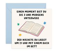 Central 23 Lustige Geburtstagskarte Buch Liebhaber Schlafen Gehen Alt Werden Witzige Grußkarte Freunde Familie Männer Frauen Geschenkidee Für Sie Ihn Inklusive Aufkleber Von