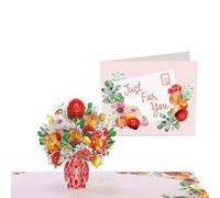 Central 23 Pop Up Carte Anniversaire 3D Renoncule - Carte De Fleurs Faite À La Main Pour Femme - Jolie Carte De Voeux Pour Fête Des Mères - Livrée Avec Autocollants Et Enveloppe