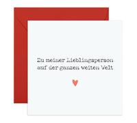Central 23 Romantische Karte Lieblingsmensch Jahrestag Geburtstag Ehemann Ehefrau Valentinstag Paar Freund Freundin Schatz Geschenkidee Für Ihn Sie Inklusive Aufkleber Von