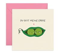 Central 23 Romantische Valentinskarte Erbse Süße Geschenkidee Liebe Ehemann Ehefrau Freund Freundin Partner Schatz Jahrestag Grußkarte Lustiges Design Für Ihn Sie Inklusive Aufkleber Von