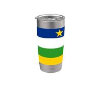 Central African Republic Flag Colors Central Africans Gobelet isotherme en acier inoxydable double paroi