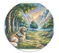 Central Asian Chien 1000 Piece Animaux Puzzle Rond, pour Enfants Adult Éducatif Décoration pour Enfants Cadeau De Qualité Supérieure 1000pcs (67.5x67.5cm)