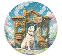 Central Asian Chien 1000 Piece Animaux Puzzle Rond, pour Enfants Adult Éducatif Unique Jigsaw pour La Famille Amis De Qualité Supérieure 1000pcs (67.5x67.5cm)
