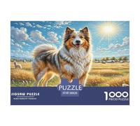 Central Asian Shepherd Dog Puzzle 1000 Pieces Cadeau Unique Jeu Éducatif Challenge Toy À De Qualité Supérieure Peinture Art pour Adultes Et Enfants 38x26cm/1000pcs