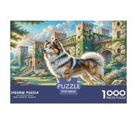 Central Asian Shepherd Dog Puzzles 1000 Pieces Cadeau Unique Jeu Éducatif Défi Jouet À De Qualité Supérieure Peinture Art pour Adultes Et Enfants À Partir De 14 Ans 38x26cm/1000pcs
