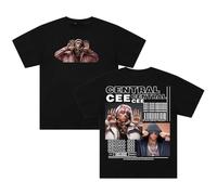 Central CEE Can't Rush Greatness Merch 90s Vintage T-Shirt Manches Courtes Coton Tee Femmes Hommes Streetwear Tops, Noir , L