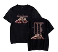 Central CEE Can't Rush Greatness Tour Tee Femmes Hommes Col Rond Manches Courtes T-Shirt Casual Streetwear Tops, Noir , L