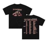 Central CEE Can't Rush Greatness World Tour T-Shirt col rond manches courtes coton Tee Femmes Hommes Streetwear Tops, Noir , 4XL