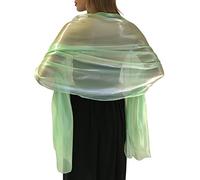 Central Chic Belle Écharpe Châle Étole - Brilliante - Cérémonies Fêtes Mariage - Plein De Couleurs (Vert Menthe)