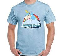 Central Intelligence T-Shirt Licorne The Rock Dwayne Johnson Hommes DrÔle Haut Black XL